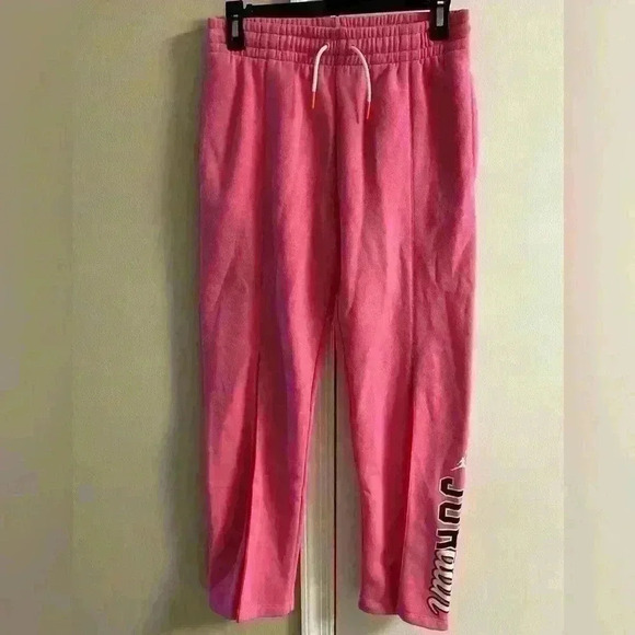 Jordan’s girls pink straight leg joggers with elastic waist   Sz 13.NWT.Ret:$55‎ - Picture 1 of 8
